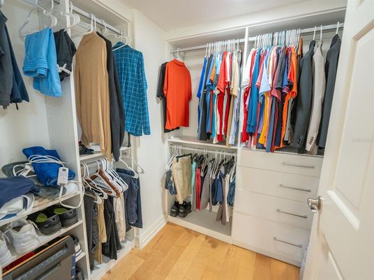 Interior, Walk-in Closets, Wood Texture Flooring