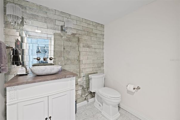 Bathroom, Glass Shower, Interior, Marble, Stone Walls