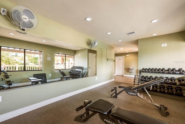 Fitness Equipment, Interior, Recessed Lighting