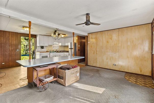 Interior, Kitchen, Wooden Walls