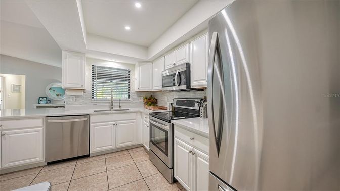 Interior, Kitchen, Recessed Lighting, Stainless Steel Appliances