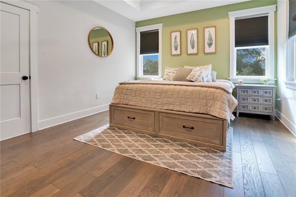 Bedroom, Interior, Wood Texture Flooring