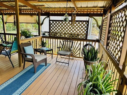 Exterior, Wood Texture Flooring
