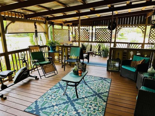 Exterior, Wood Texture Flooring