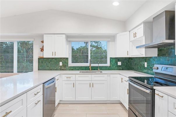 Interior, Kitchen, Recessed Lighting, Stainless Steel Appliances