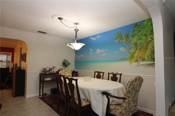 Dining room, Interior, Pendant Lights