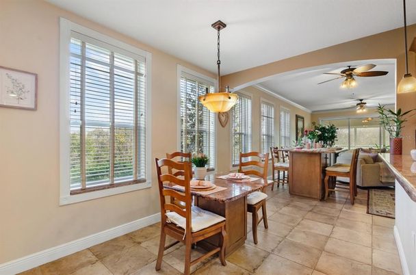 Dining room, Interior, Pendant Lights