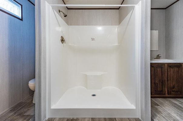 Bathroom, Interior, Wood Texture Flooring