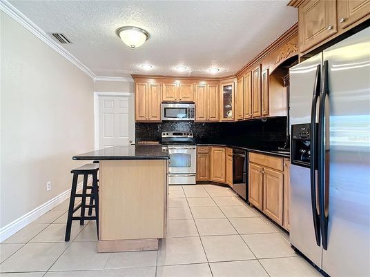 Interior, Kitchen, Recessed Lighting, Stainless Steel Appliances