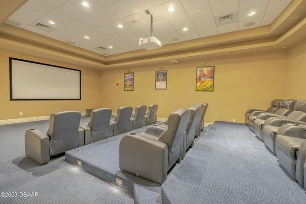 Home Theatre Room, Interior, Pendant Lights, Projection Screen, Recessed Lighting, Theatre Room