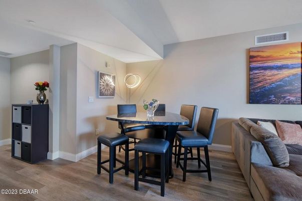 Dining room, Interior, Wood Texture Flooring