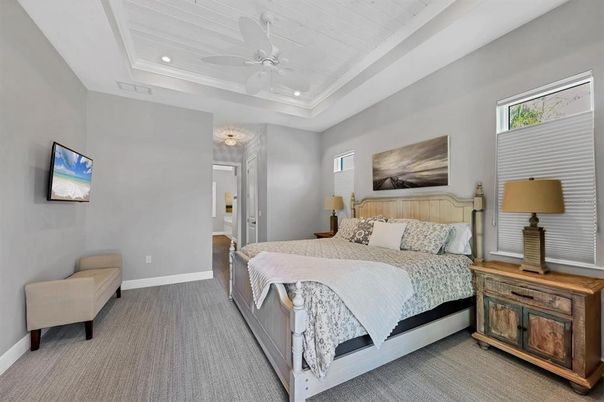 Bedroom, Interior, Recessed Lighting