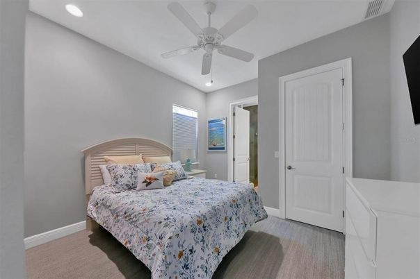 Bedroom, Interior, Recessed Lighting