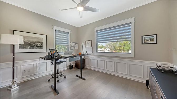 Home Office, Interior, Wood Texture Flooring