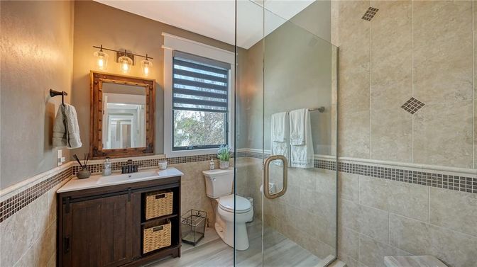 Bathroom, Glass Shower, Interior