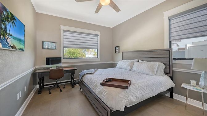 Bedroom, Home Office, Interior, Wood Texture Flooring