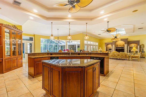 Interior, Kitchen, Living room, Pendant Lights, Recessed Lighting