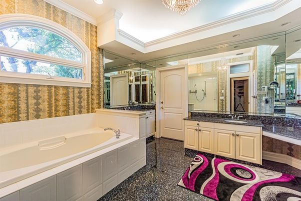 Bathroom, Chandelier, Interior, Recessed Lighting