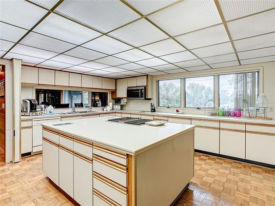 Interior, Kitchen, Wood Texture Flooring