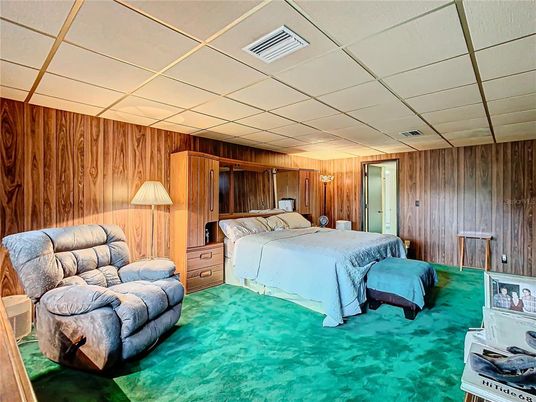 Bedroom, Interior, Wooden Walls