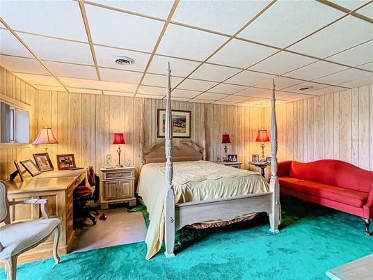 Bedroom, Interior, Wooden Walls