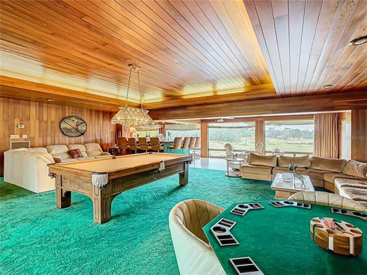 Billiard Table, Game Room, Interior, Living room, Pendant Lights, Wooden Ceilings, Wooden Walls
