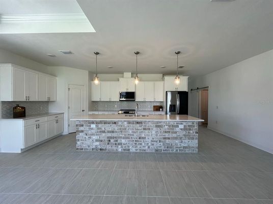 Interior, Kitchen, Pendant Lights, Stainless Steel Appliances