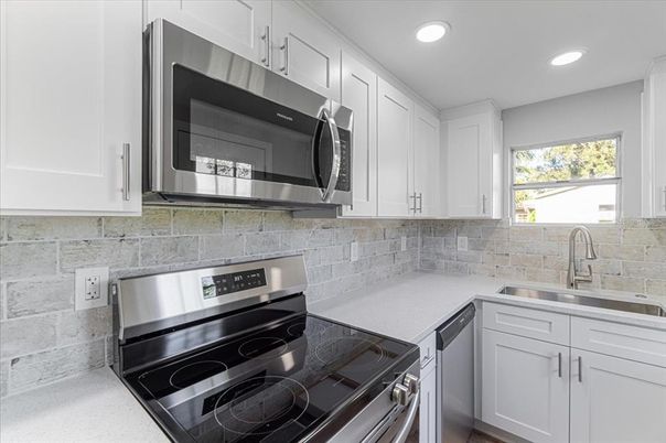Interior, Kitchen, Recessed Lighting, Stainless Steel Appliances