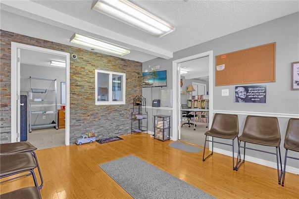 Interior, Stone Walls, Wood Texture Flooring