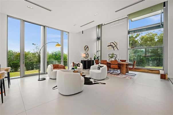 Dining room, Interior, Living room, Recessed Lighting