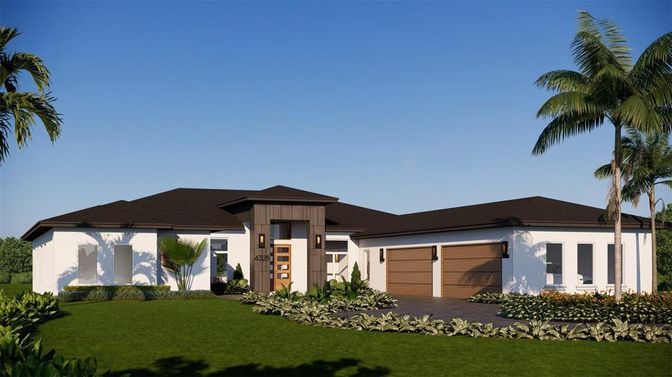 Attached, Backyard, Exterior, Facade, Modern
