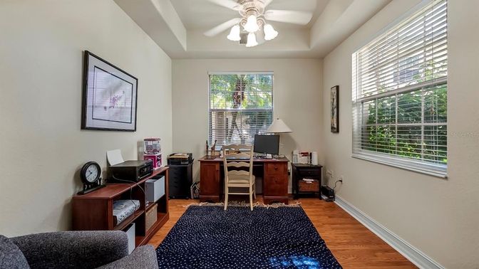 Home Office, Interior, Wood Texture Flooring