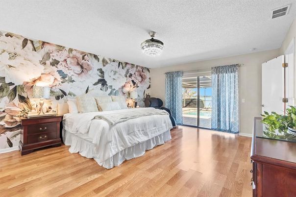 Bedroom, Interior, Wood Texture Flooring