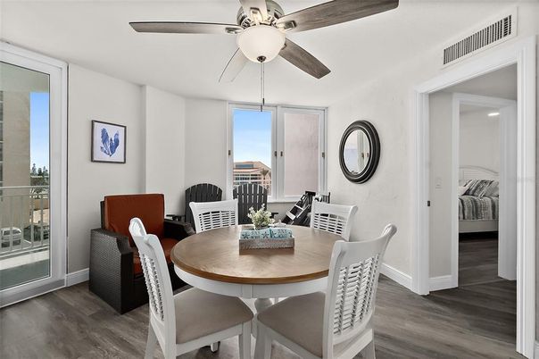 Dining room, Interior, Wood Texture Flooring