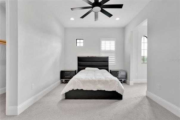 Bedroom, Interior, Recessed Lighting