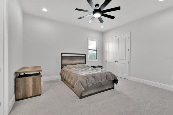 Bedroom, Interior, Recessed Lighting