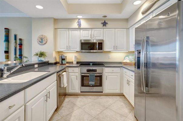 Interior, Kitchen, Recessed Lighting, Stainless Steel Appliances