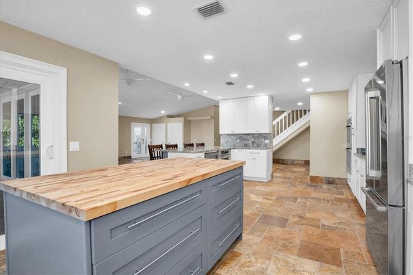Interior, Kitchen, Recessed Lighting, Stainless Steel Appliances