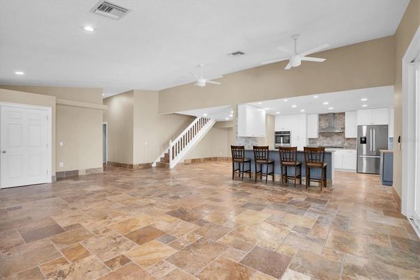 Interior, Kitchen, Recessed Lighting, Stainless Steel Appliances