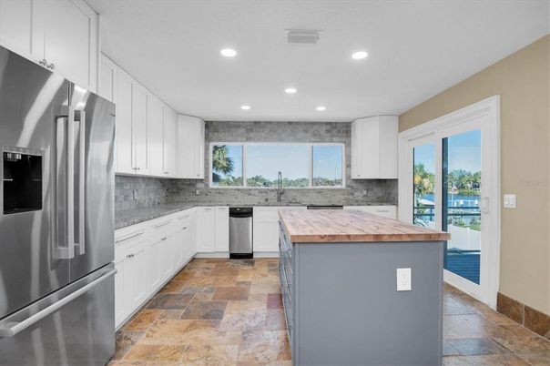 Interior, Kitchen, Recessed Lighting, Stainless Steel Appliances