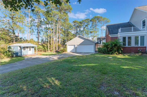 Backyard, Detached Garage, Exterior