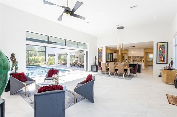 Dining room, Interior, Kitchen, Living room, Pendant Lights, Recessed Lighting