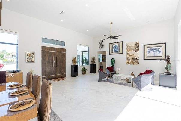 Interior, Marble, Recessed Lighting