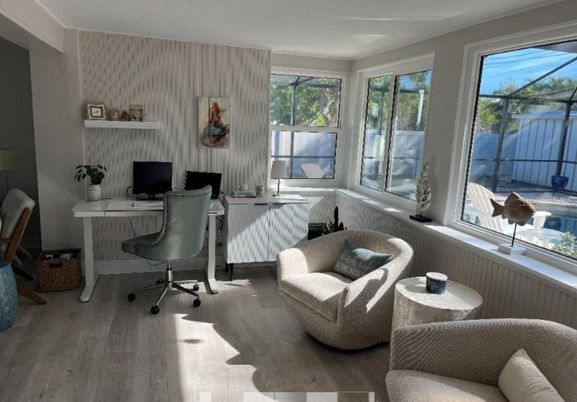 Home Office, Interior, Wood Texture Flooring