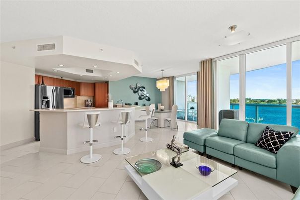Dining room, Interior, Kitchen, Living room, Recessed Lighting, Stainless Steel Appliances, Water