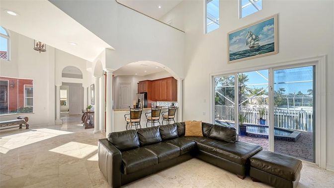 Interior, Kitchen, Living room, Recessed Lighting
