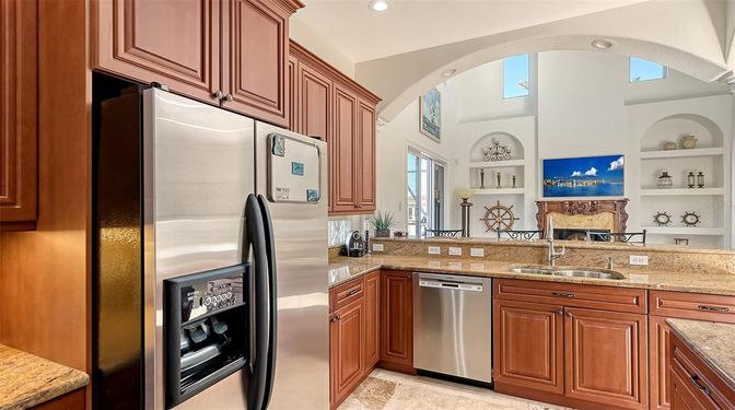 Interior, Kitchen, Recessed Lighting, Stainless Steel Appliances