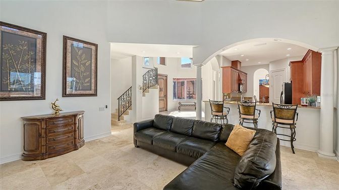 Interior, Kitchen, Living room, Recessed Lighting