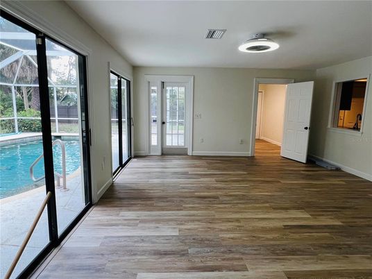 Interior, Pool, Wood Texture Flooring