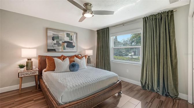 Bedroom, Interior, Wood Texture Flooring